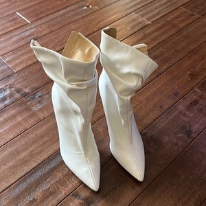 Jessica Simpson white booties